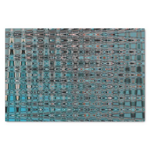 Boho Millefiori Mosaic Abstract Turquoise Orange Tissue Paper