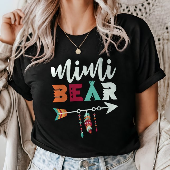 Boho Mimi Bear Grandma Tri-Blend Shirt (Creator Uploaded)