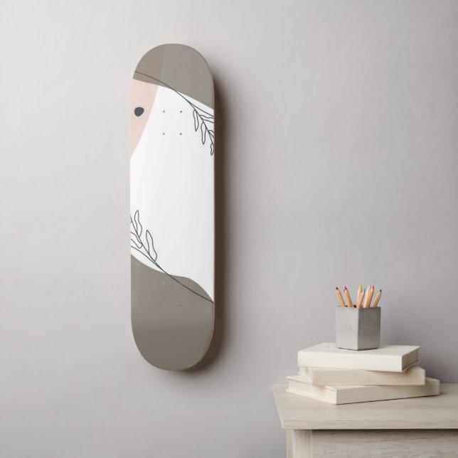  Boho Minimalist Abstract Skateboard (Wall Art)
