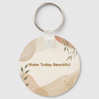 Boho Minimalist Botanical Keychain – Make Today Be