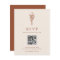 Boho Minimalist Botanicals Terracotta QR Code