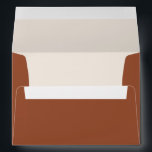 Boho Minimalist Botanicals Terracotta Wedding Envelope<br><div class="desc">Add a boho accent to your invitations and card with these customizable envelopes. It features terracotta color for the outside of the envelope with a complementary ivory color for the inside of the envelopes. It also features a floral bouquet and classic typography. These boho wedding envelopes will also be perfect...</div>