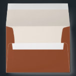 Boho Minimalist Botanicals Terracotta Wedding Envelope<br><div class="desc">Add a boho accent to your invitations and card with these customizable envelopes. It features terracotta color for the outside of the envelope with a complementary ivory color for the inside of the envelopes. It also features a floral bouquet and classic typography. These boho wedding envelopes will also be perfect...</div>