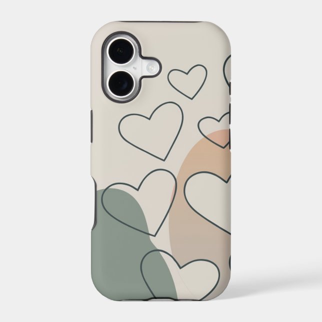 Boho Minimalist iPhone 17 Case – Aesthetic Neutral (Back)