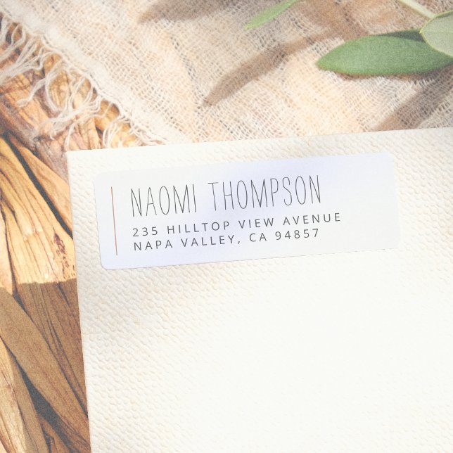 Boho Minimalist Name & Address Label (Creator Uploaded)