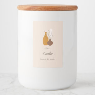 Boho Minimalist Vases Sparklers Sticks Label 