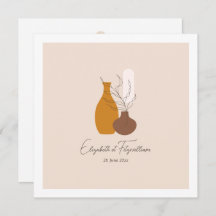 Boho Minimalist Vases Wedding Square