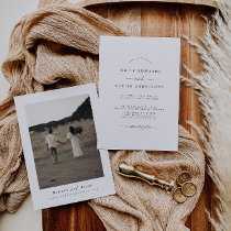 Boho Minimalist Wedding Invitation
