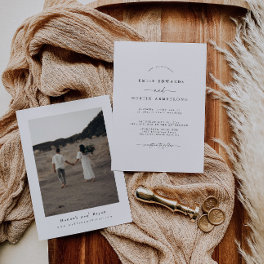 Boho Minimalist Wedding Invitation