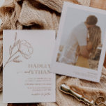 Boho Minimalist Wedding Invitation BotanicalFloral<br><div class="desc">The Hadley Suite | A minimalist boho floral wedding invitation in neutral earthy colors. This modern boho design comes with all the matching items needed for your big day.</div>