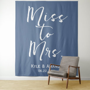 Boho Miss to Mrs Wedding Bridal Shower Backdrop
