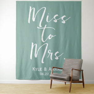Boho Miss to Mrs Wedding Bridal Shower Backdrop