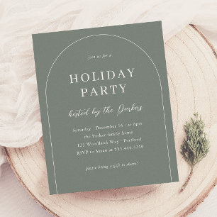 Boho Modern Arch Christmas Holiday Party