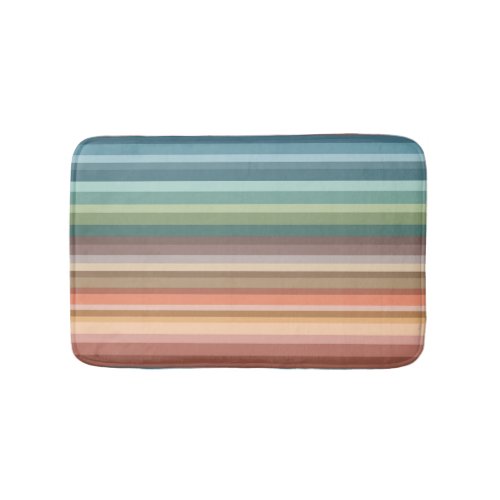 Boho Modern Chic Stripes  Bath Mat