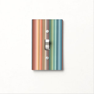 Boho Modern Chic Stripes  Light Switch Cover
