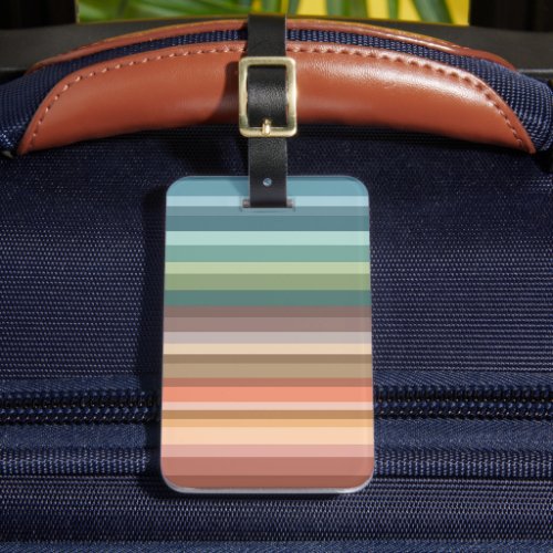 Boho Modern Chic Stripes  Luggage Tag