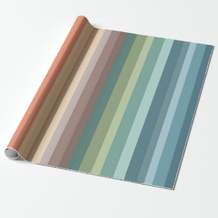 Boho Modern Chic Stripes Wrapping Paper