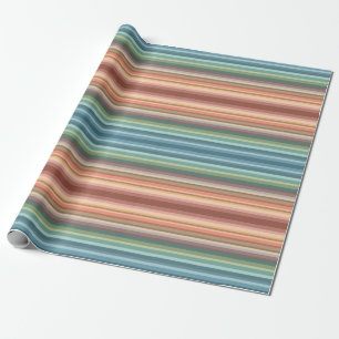 Boho Modern Chic Stripes Wrapping Paper