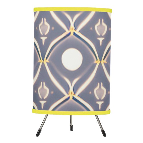 Boho Modern Elegant Minimalist Gray Tripod Lamp