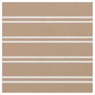 Boho Modern Gender Neutral Striped Simple Brown Fabric