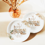 Boho Modern Heart Gender Neutral Baby Shower Paper Plates<br><div class="desc">A little wild one is on the way? Of course you’ll celebrate!
This Oh Baby Boho design help you plan a great Baby Shower!</div>