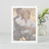 Boho Modern Minimalist Photo Save the Date (Standing Front)