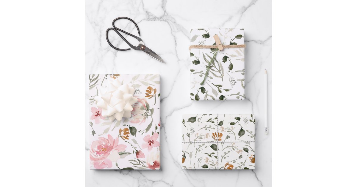 Floral Spring Wrapping Paper