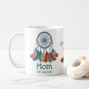 Boho Mom Est. Dreamcatcher Coffee Mug