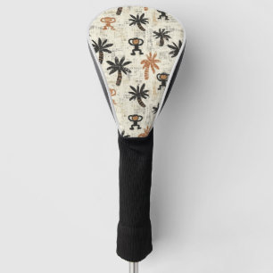 Boho Monkey Jungle Safari Pattern Golf Head Cover