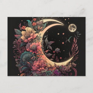 Boho Moon  Postcard