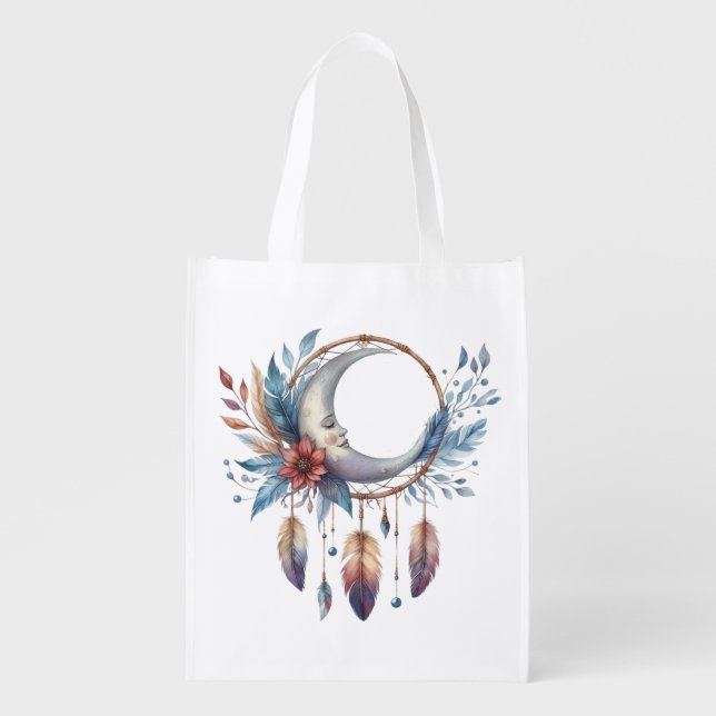 Boho Moon Reusable Bag (Front)