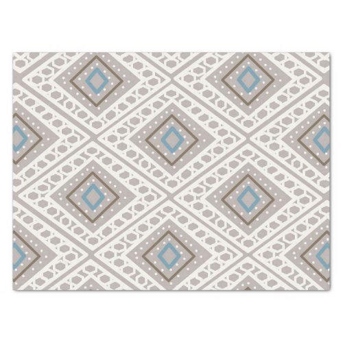 Boho Moroccan style pattern print gift wrap Tissue Paper