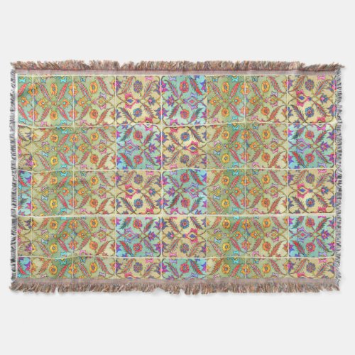 Boho Moroccan Style Throw Throw Blanket