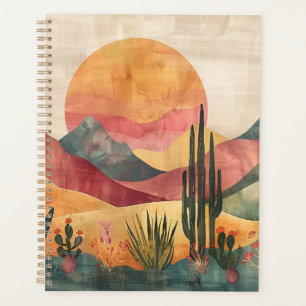 Boho Mountain Abstract Planner