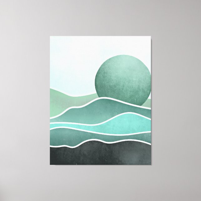 Boho mountain canvas print (Front)