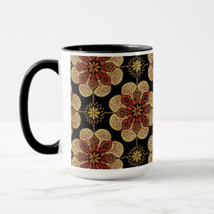  Boho Mug with ocher tile 
