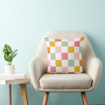 Boho Multicolor Checkerboard