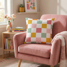 Boho Multicolor Checkerboard