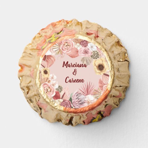 Boho Multicolor Floral Collage Rose Reeses  Reese Reeses Peanut Butter Cups