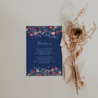 Boho Multicolor Wildflower Wedding Directions