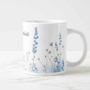 Boho Mummy’s Wildflowers Floral Aesthetic Giant Coffee Mug