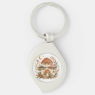 Boho Mushrooms Keychain