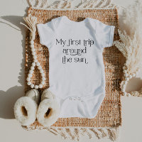 Boho My First Trip Around The Sun Baby Bodysuit