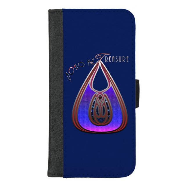 Boho My Treasure iPhone Wallet Case (Front)