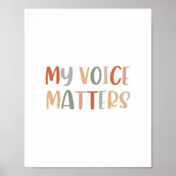 Boho my voice matters Poster