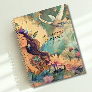 Boho Mystic Spiritual Woman Illustration Planner