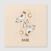 Boho Mystic Tarot Celestial Bachelorette Car Magne (Front)