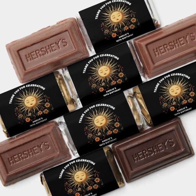 Boho Mystical Sun Birthday  Hershey's Miniatures (Assorted)