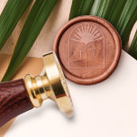 Boho Natural Dried Palm Frond leaf Arch Monogram Wax Seal Stamp<br><div class="desc">Our design features an elegant boho natural palm front leaf with an elegant arch shape. Customize with your monogram. This minimal elegant modern wax seal stamp is perfect for a wedding,  personal use and so much more. Designed by Moodthology Papery</div>