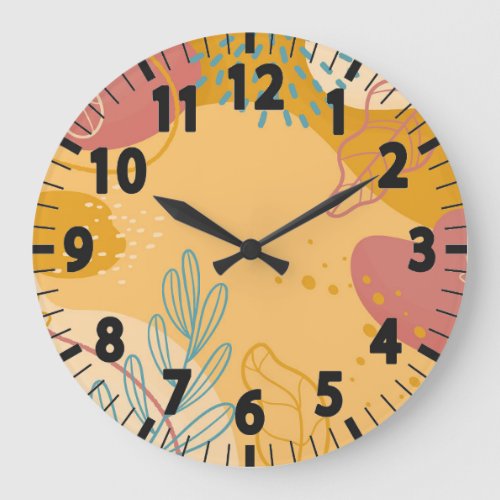 Boho Nature Large Clock